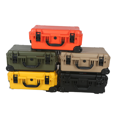 Waterproof hard protective case, plastic carry case with wheels